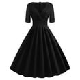 Baycosin Women Vintage 1950s Dress Retro Cocktail Party Swing Dresses