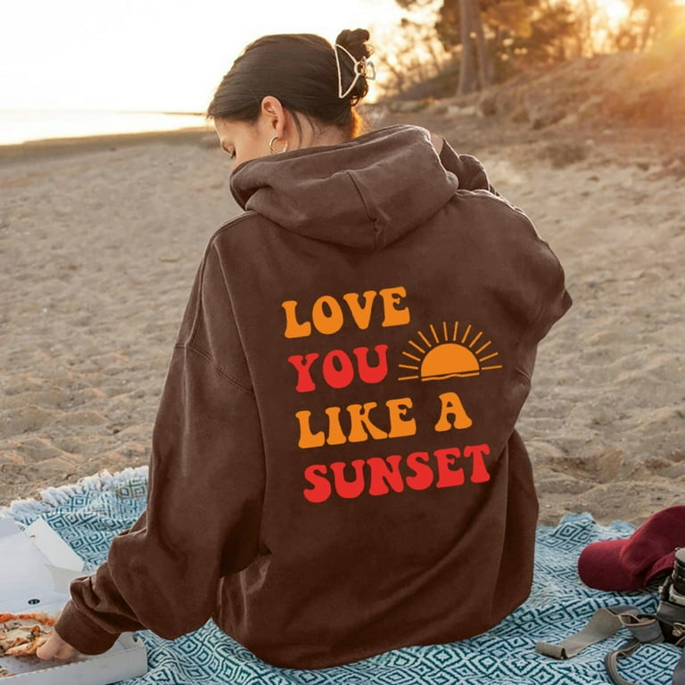 Feat sunset lover hoodie hotsell