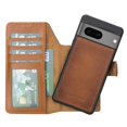 thumbnail image 1 of Bayelon Google Pixel 7 Case, Full Grain Leather Wallet Case, [2in1], Detachable Magnetic Flip Cover with Card Slots, Kickstand, Google Pixel 7 Case Compatible with Wireless Charge (Rustic Tan), 1 of 1