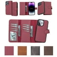 thumbnail image 1 of Bayelon iPhone 14 Pro Wallet Case, Trifold Leather iPhone 14 Pro Case with MagSafe, 1 of 8