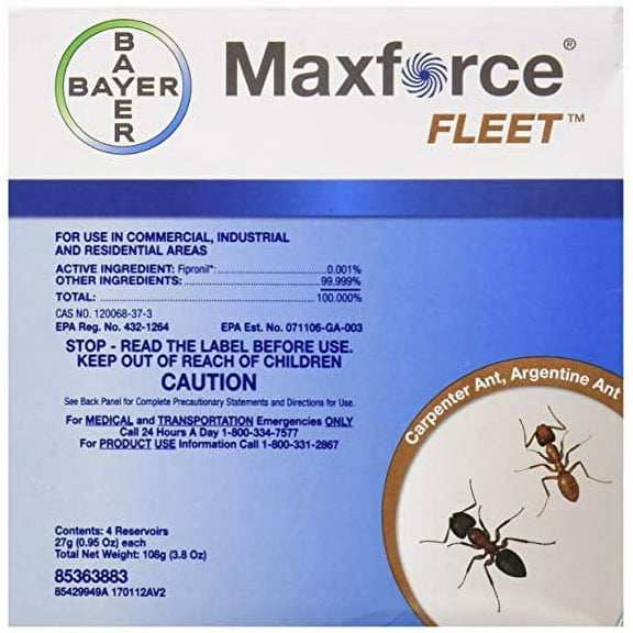 Bayer 10072 Max Force Fleet Ant Gel, Light Yellow