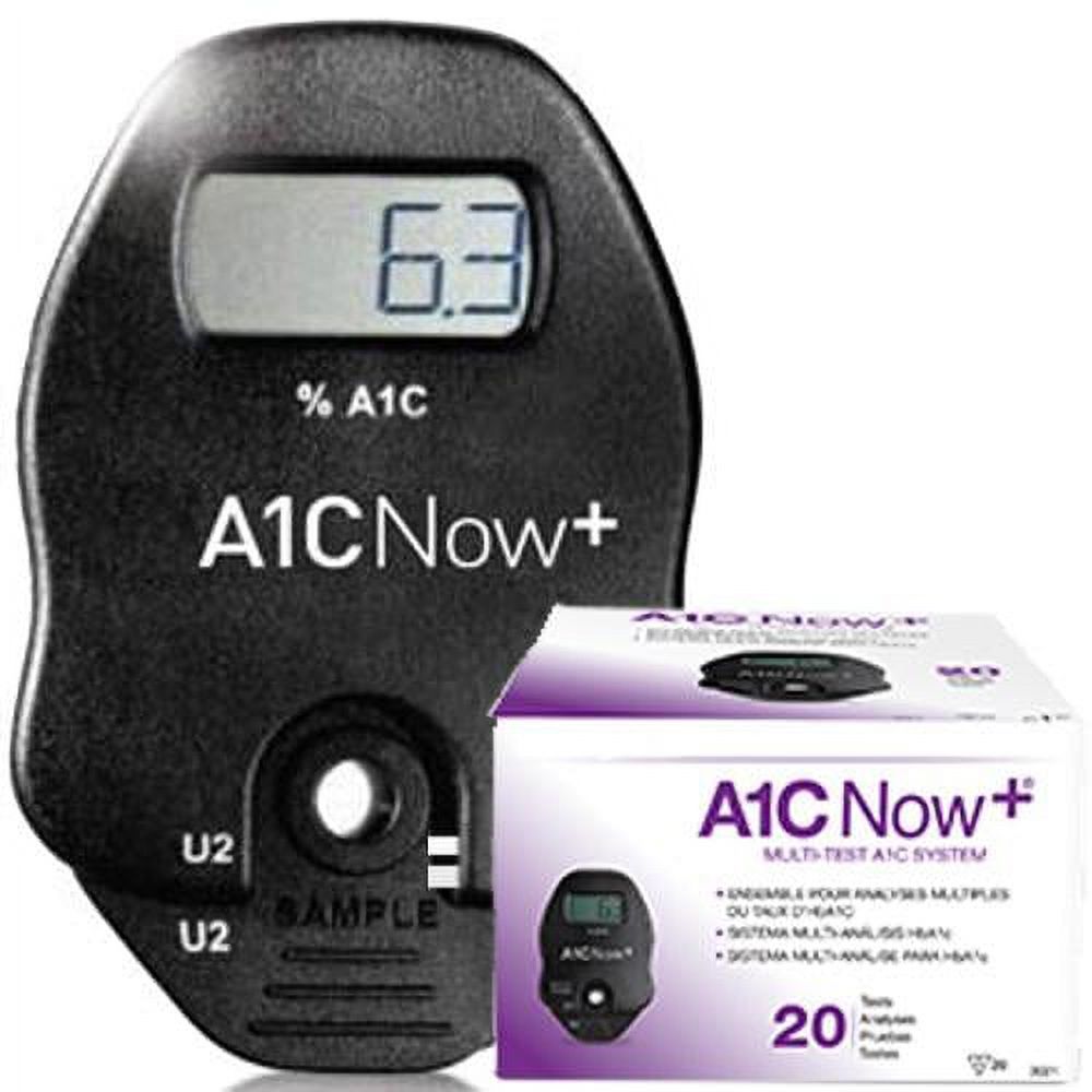 Bayer A1C Now+ Multi-Test Blood Glucose Monitor 20 Test Pack - image 1 of 5