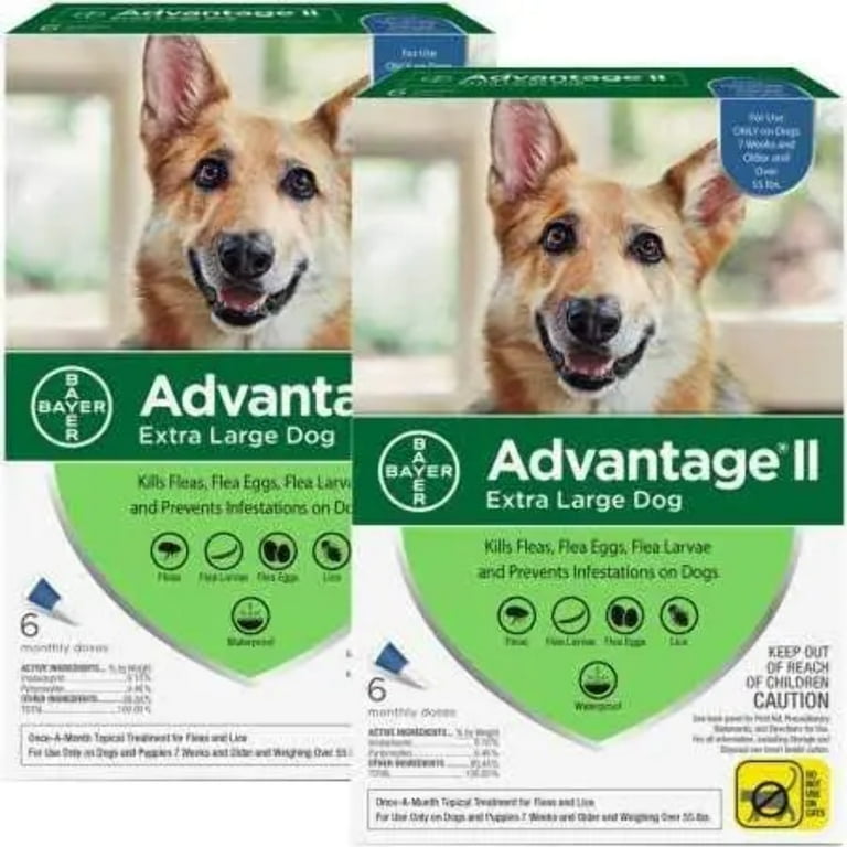 Advantage ii flea treatment for extra large dogs over 55 lbs 2025