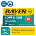 thumbnail interactive-video image 1 of Bayer Aspirin Low Dose, 81 mg, for Cardiovascular Disease Enteric Coated Tablets, 200  Count, 1 of 9