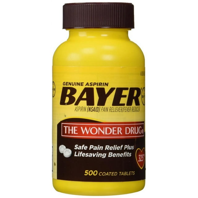 Bayer Aspirin 325mg Pain Reliever Protects Heart, Relieves Headaches