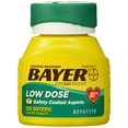 thumbnail image 1 of Bayer Aspirin Regimen Low Dose 81mg Enteric, Pain Reliever, 120 ct, 4-Pack, 1 of 2