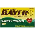 thumbnail image 1 of Bayer Aspirin Regimen Pain Relief, Enteric Safety Coated, 100 Caps, 4-Pack, 1 of 2