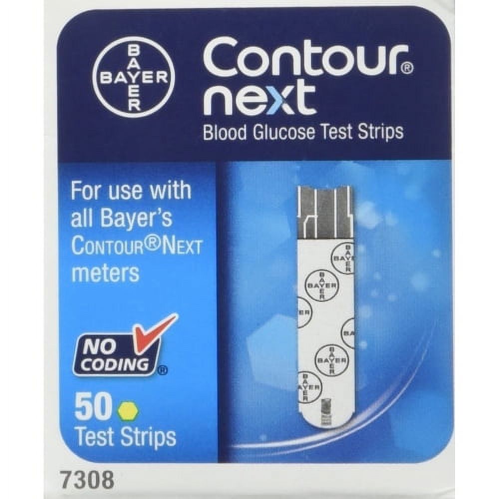 Bayer Contour NEXT Blood Glucose Test Strips, 50 Ct - image 1 of 5