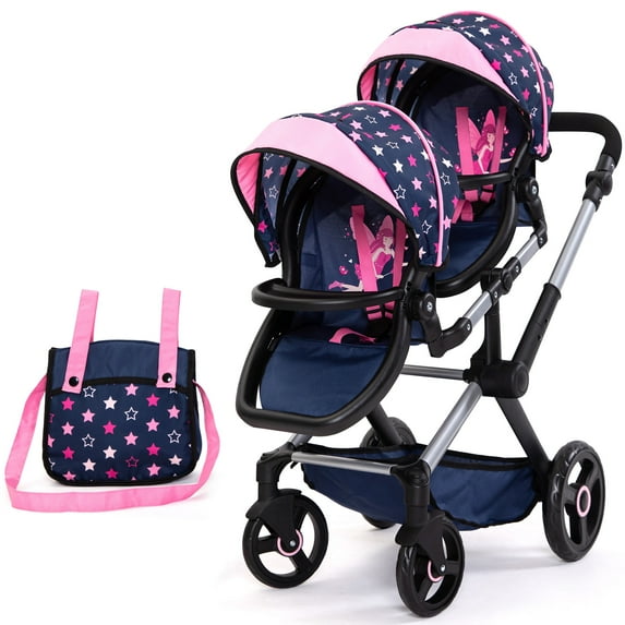 Bayer Design Adjustable Doll Stroller with Matching Handbag