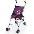 thumbnail image 1 of Bayer Design: Doll Buggy - Purple & Butterfly - Play Umbrella Push Stroller, Accessory For Dolls Up To 18", Quick-Fold, Dual Wheels, Seat Belt, Kid 3+, 1 of 9