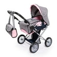 thumbnail image 1 of Bayer Design Grey/Pink Doll Pram City Star W/ Handbag, Convertible to a Pushchair, Adjustable Handle, Foldable, Integrated Basket, Ages 3+, 1 of 7