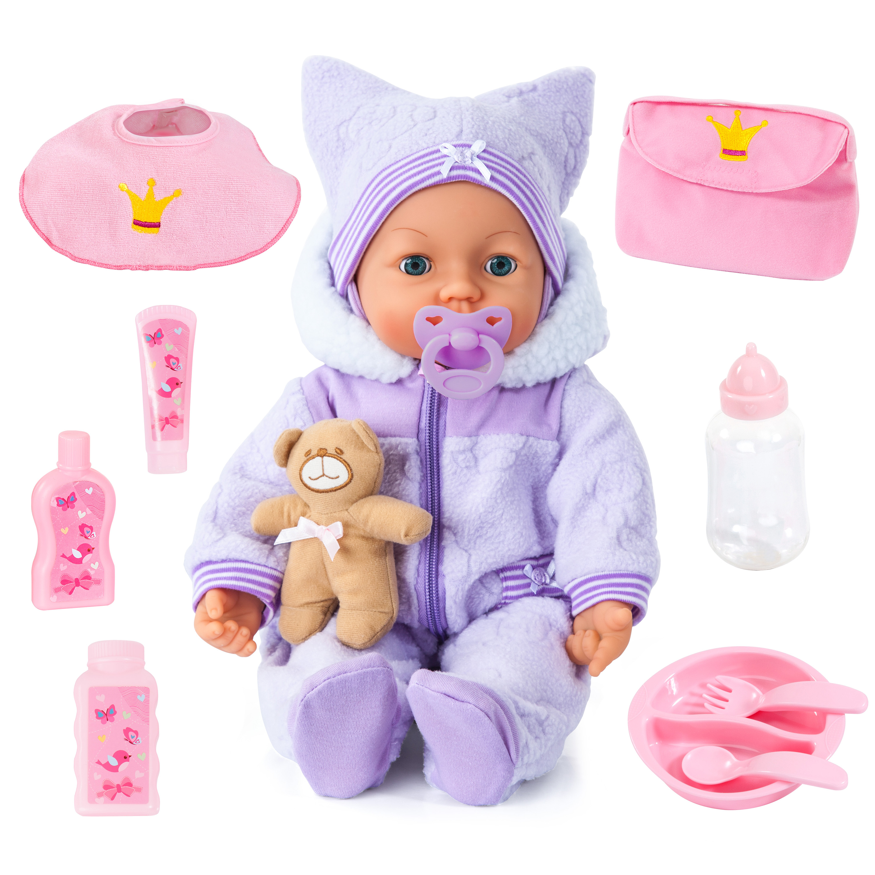 Bayer Design Piccolina Magic Eyes 18" Baby Doll for Children Age 3 Years and up - image 1 of 9