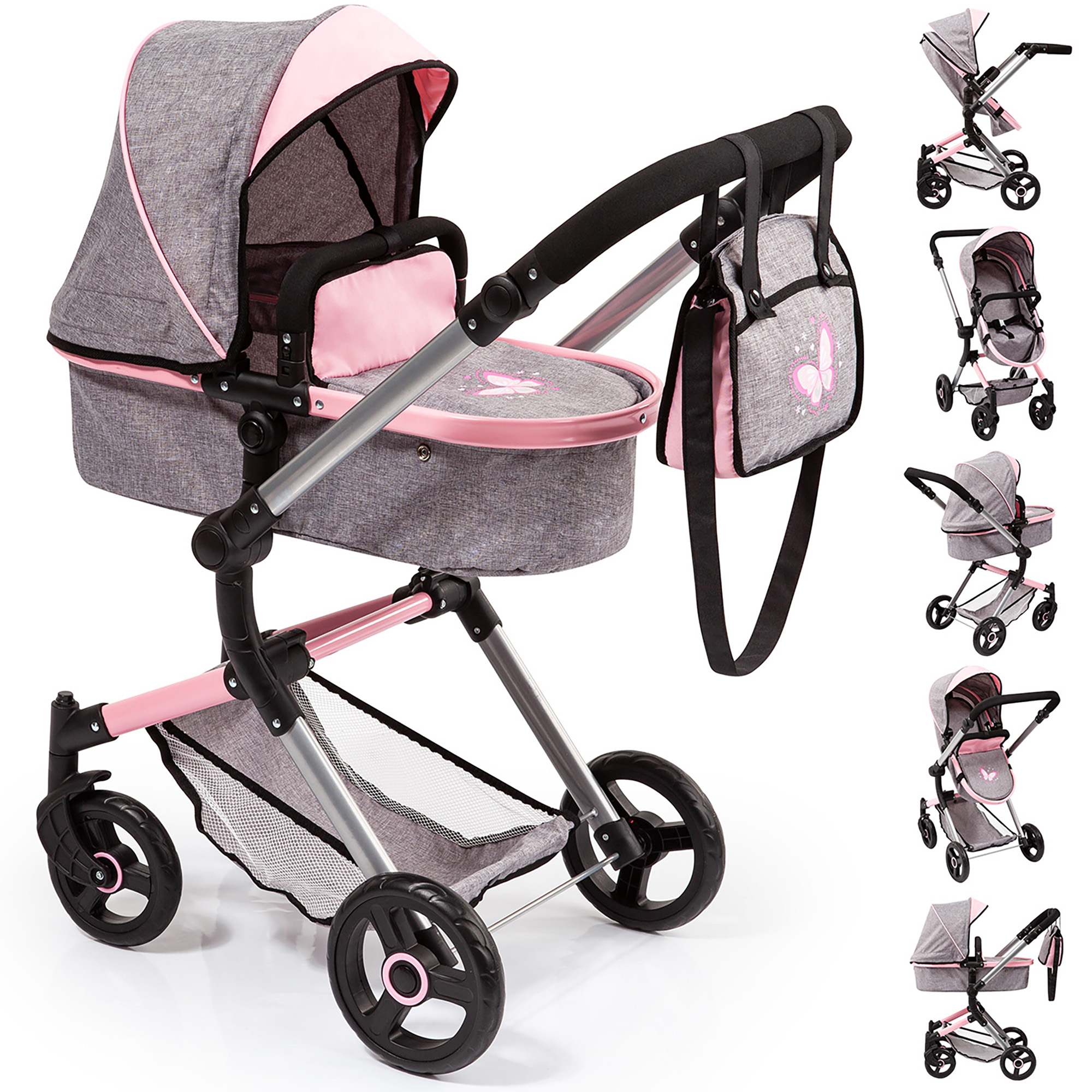 Bayer Dolls Pram City Vario Baby Doll Stroller Dolls up to 20 Walmart