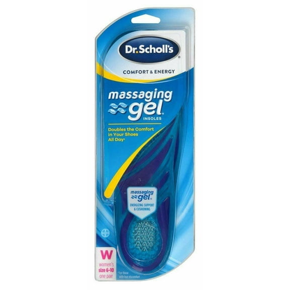 Bayer Healthcare Dr. Scholl's Comfort & Energy Massaging Gel Insoles for Women, Size 6-10 1 ea, 6 Pack