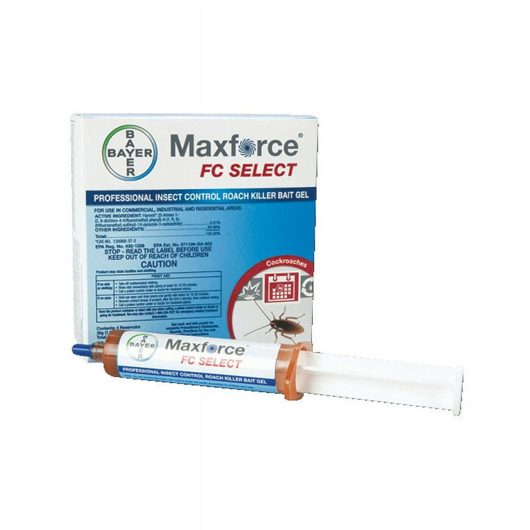 Maxforce FC Select Roach Killing Gel Bait with Fipronil, 4x30gm