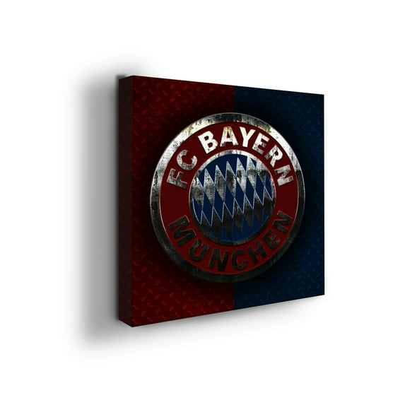 Bayern Munchen Canvas Wall Art by Mavis Print- 14x14 inches Football Wall Decor | UV & Water Resistant HD Printed & Wooden framed Wall Art | Modern Wall Decor for Gift | Made in USA