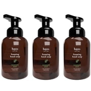 Bayes Foaming Hand Soap Moisturizing Plant-Derived Essential Oil Infused Hand Wash with Rosemary Mint Scent, 12 Oz 3 Pack