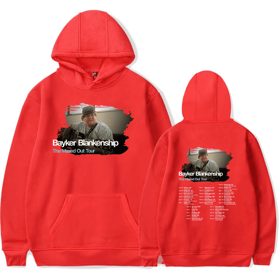 Bayker Blankenship Merch The Maxed Out Tour Hoodie Long Sleeve Pullover Fashion Merch Fan Album Tour Sweatshirt Suit Men Women