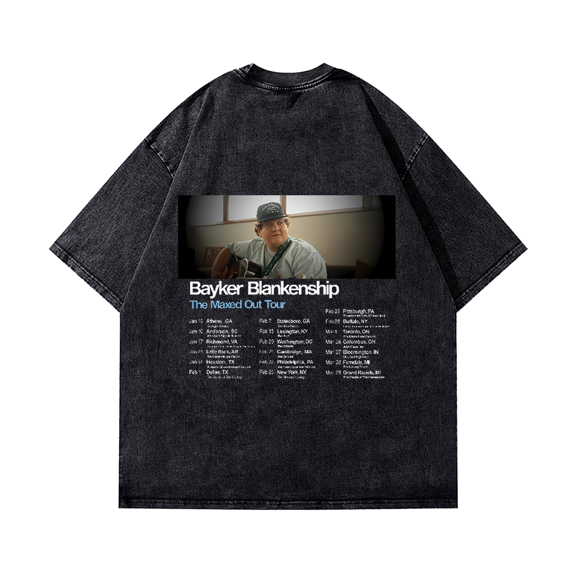 Bayker Blankenship World Tour 2025 Cotton Vintage Wash Tee Shirt