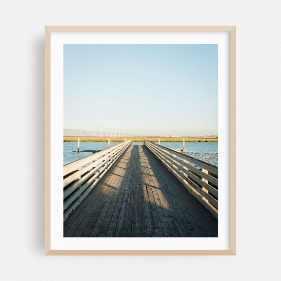 Baylands Nature Preserve, Palo Alto 04 - Palo Alto California Photography Oak Framed Wall Art Print 24 x 30 inches