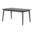 thumbnail image 1 of Baylee Rectangular Dining Table-Straight Legs-60 Inch Black Wood Top, 1 of 6