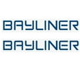thumbnail image 1 of Bayliner Boat Raised Brand Decals | Navy Blue Logo Sticker (Pair), 1 of 1
