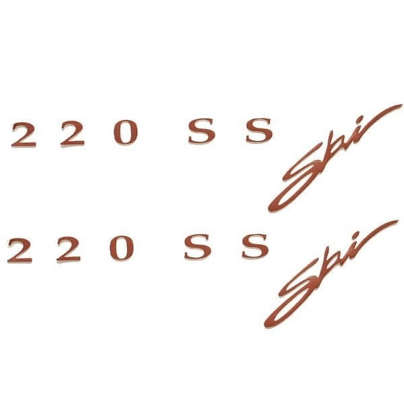 Bayliner Boat Decals | 220 SS Ski 13 1/2 x 4 Inch Copper (Pair)