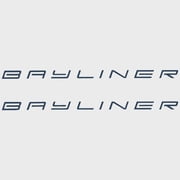 Bayliner Boat Brand Decals | Atlantic Teal Logo Stickers Pair