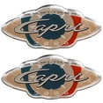 thumbnail image 1 of Bayliner Boat Raised Decal Emblems | Capri 2000 Silver Red Blue (Pair), 1 of 2