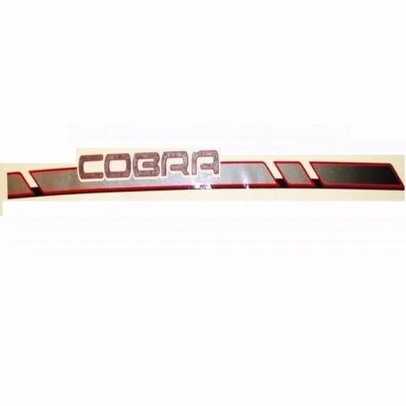 Bayliner Cobra Boat Decal | 73 1/2 x 4 3/4 Inch Silver Black Red