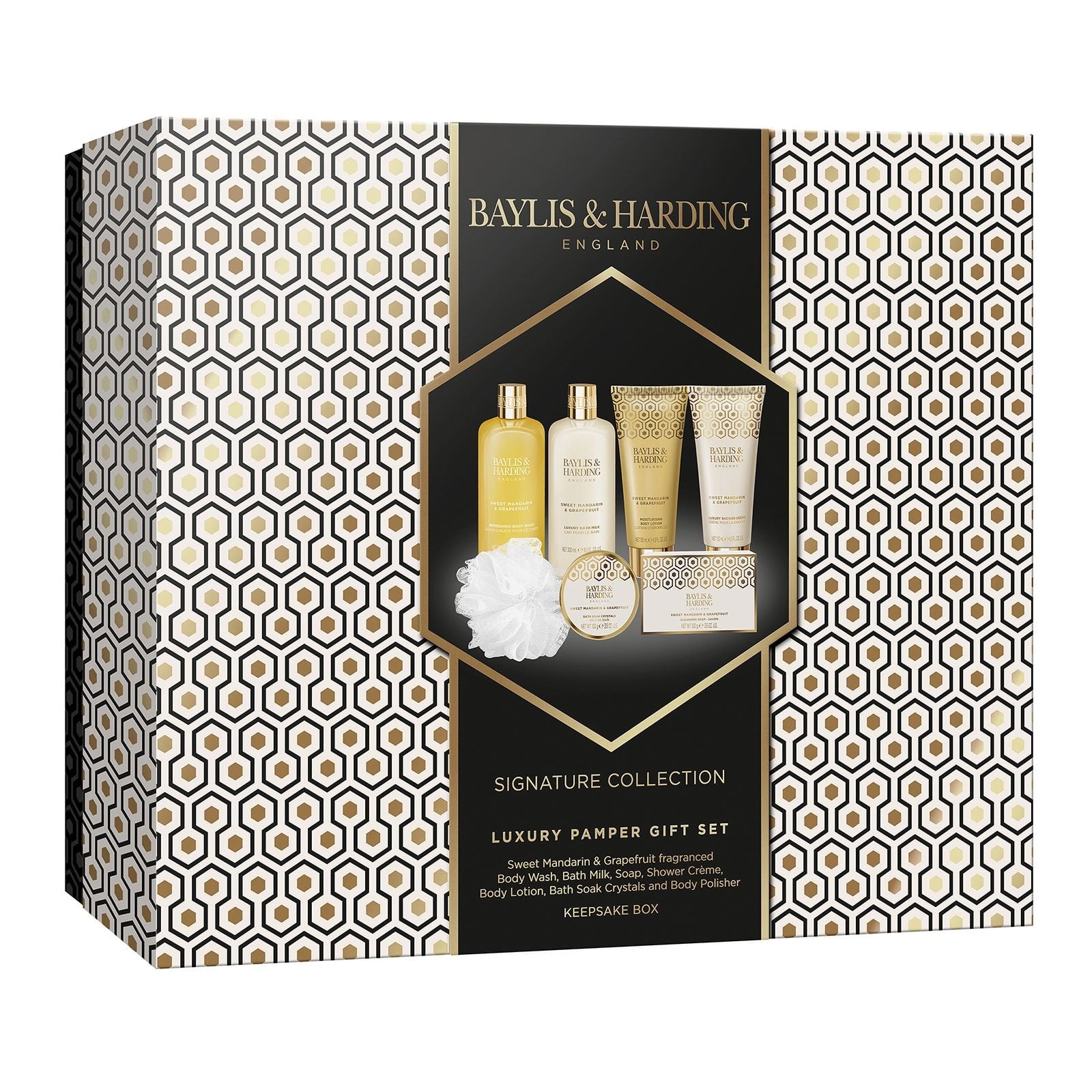 Baylis & Harding Gift Set for Women - Ultimate Luxury Bath & Skincare Set - Sweet Mandarin & Grapefruit