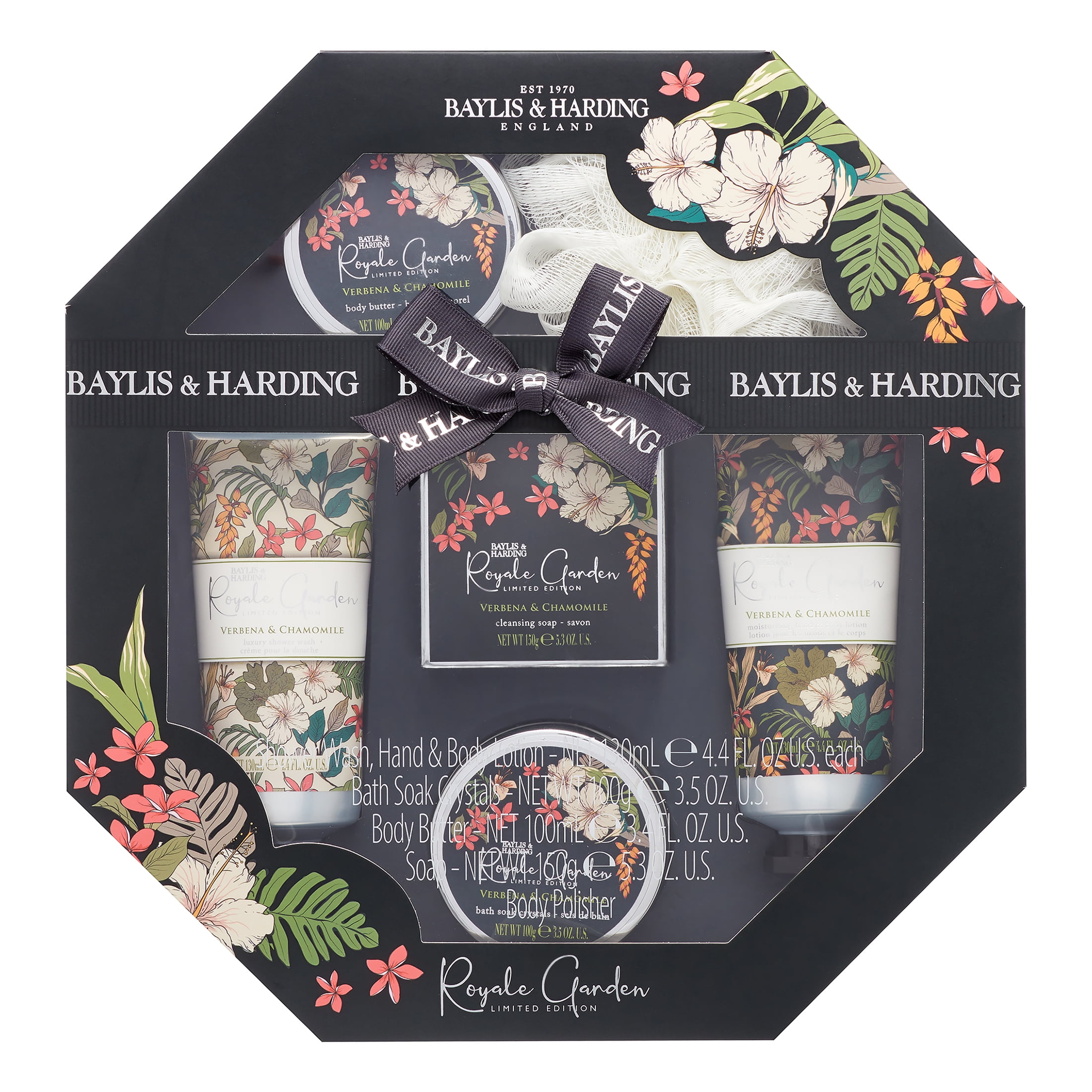 Baylis & Harding Limited Edition Royale Garden Bath Set, Verbena & Chamomile
