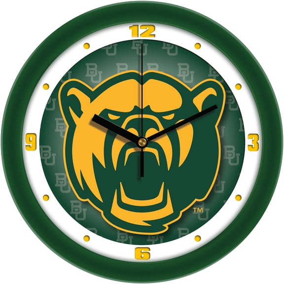 Baylor Bears 11.5'' Suntime Premium Glass Face Dimension Wall Clock