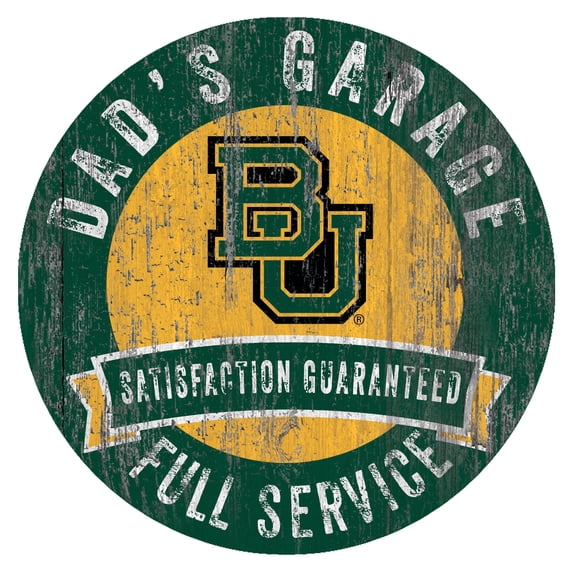 Baylor Bears 12" x 12" Dad's Garage Sign