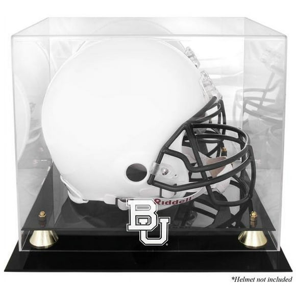Baylor Bears Golden Classic Logo Helmet Display Case with Mirror Back