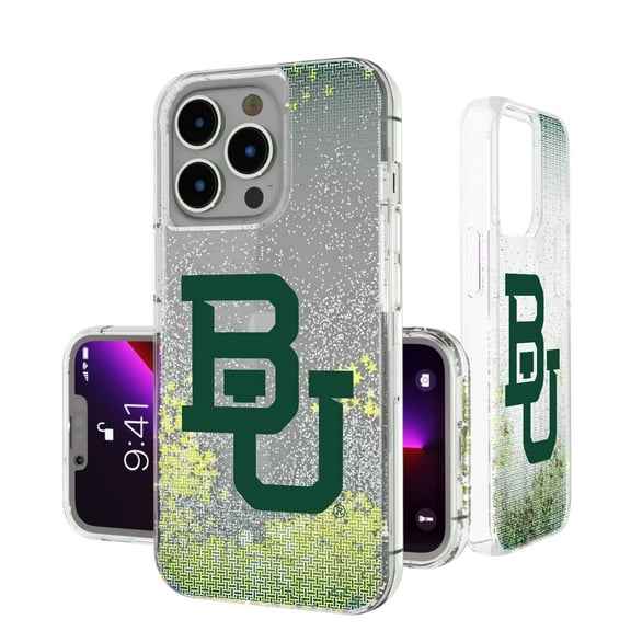 Baylor Bears Linen Logo iPhone Glitter Case