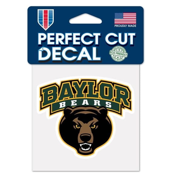 Baylor Bears Perfect Cut Decal - 4 x 4 in.