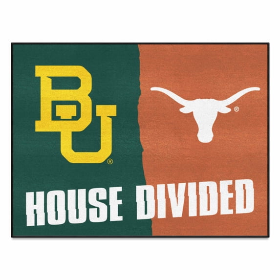 Baylor - Texas House Divided Rug 33.75"x42.5"