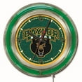 thumbnail image 1 of Holland Bar Stool Baylor Double Neon Ring, 15" dia. Logo Clock, 1 of 3