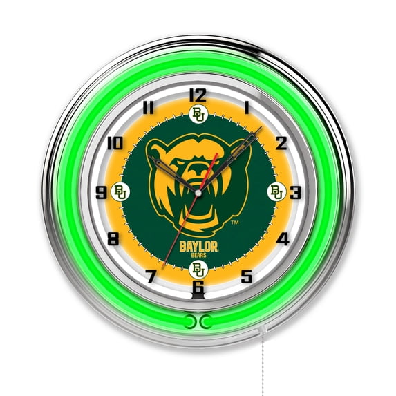 Baylor University 19" Double Neon Wall Clock