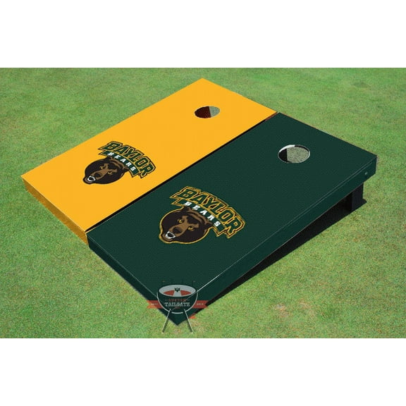 Baylor University Alternating Solid Cornhole Boards
