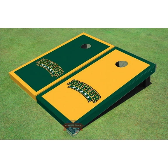 Baylor University Arch Alternating Border Cornhole Boards