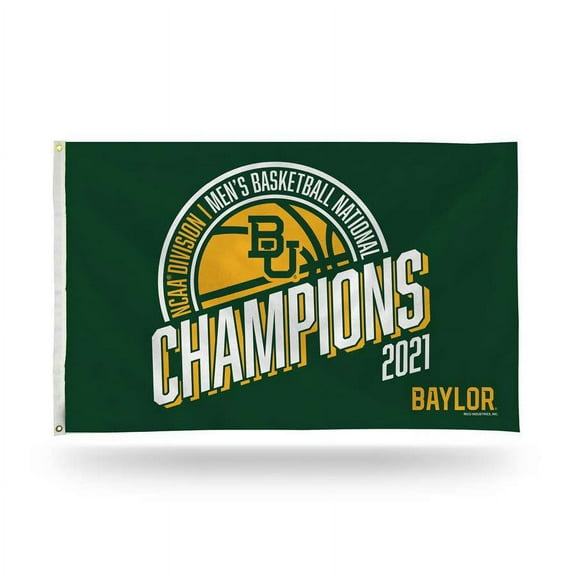 Baylor University Bears 2021 Champions Premium 3x5 Feet Flag Banner, Metal Grommets, Outdoor Use, Single Sided