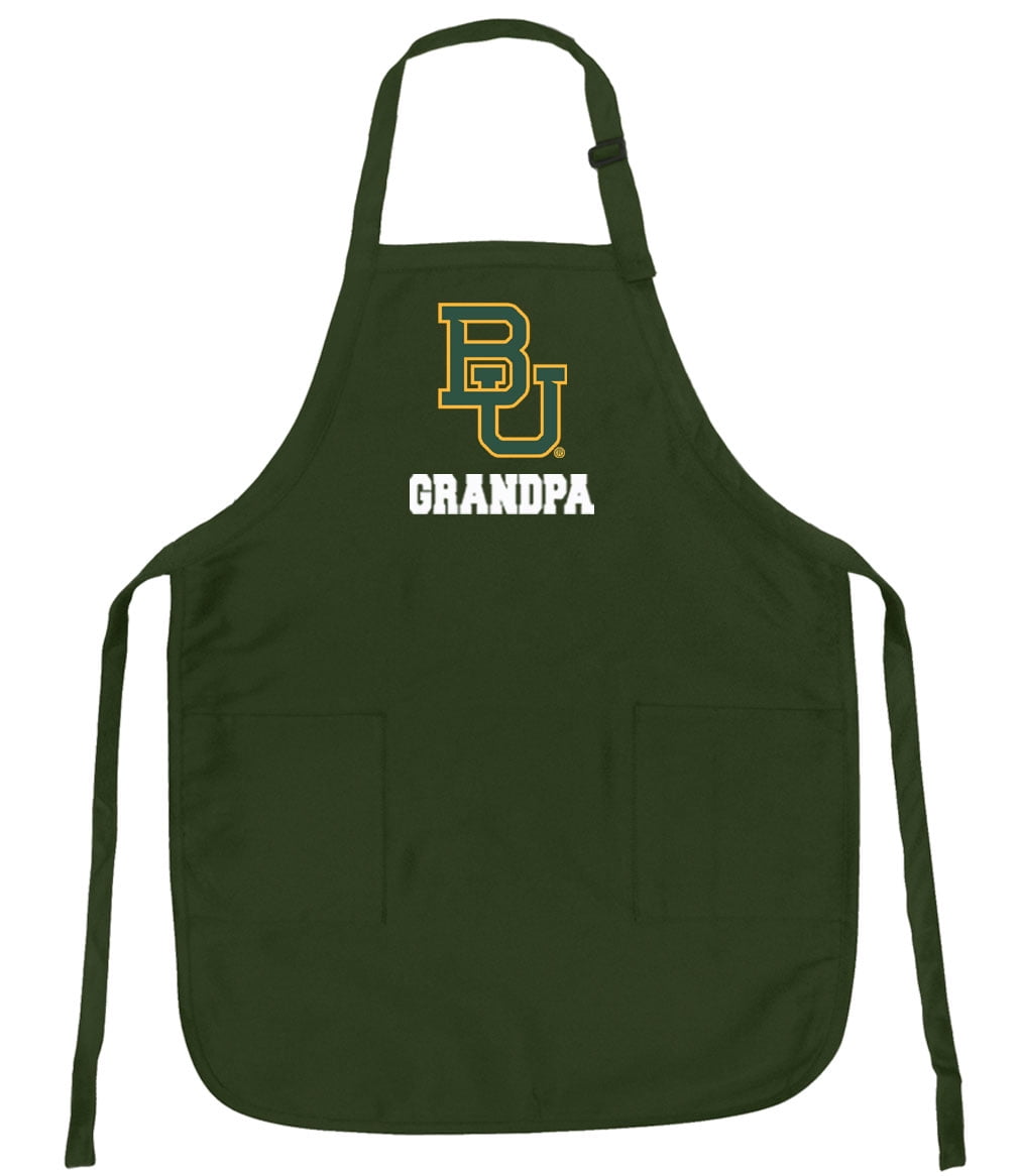 Baylor University Grandpa Apron DELUXE Baylor Bears Grandpa APRONS Green