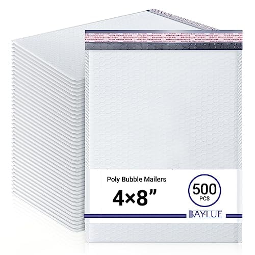 Baylue Poly Bubble Mailers, Self-Sealing Padded Shipping Envelopes