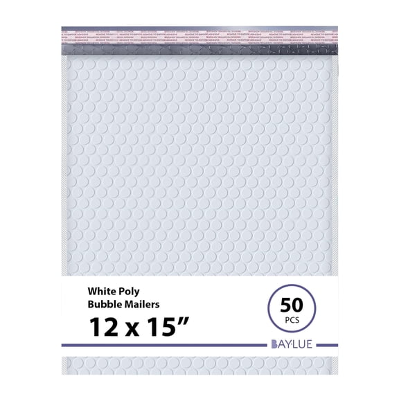 Baylue Poly Bubble Mailers, Self-Sealing Padded Shipping Envelopes