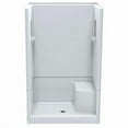 thumbnail image 1 of Baymont SRRB4483677C Shower Unit with Right Seat & Center Drain, White - 4 Piece - 48 x 36 x 77 in., 1 of 1