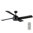 thumbnail image 1 of Baymore 52 in. Indoor/Outdoor Matte Black Ceiling Fan with Remote Control Included, 1 of 1