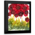 thumbnail image 1 of Baynes, Cheryl 12x14 Black Modern Framed Museum Art Print Titled - Poppy Whimsy VI, 1 of 5