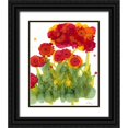 thumbnail image 1 of Baynes, Cheryl 12x14 Black Ornate Wood Framed with Double Matting Museum Art Print Titled - Poppy Whimsy IV, 1 of 4